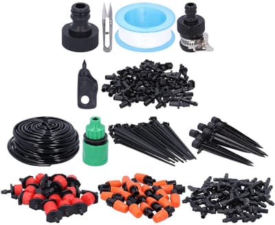 Tuinbesproeiingssysteem - Druppelslang kit - Planten water geven - Waterbesparend ontwerp - 30 meter - Zwart