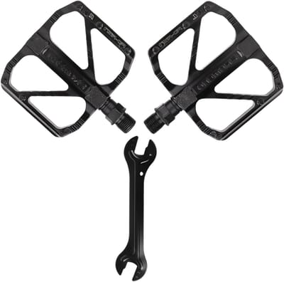 Fietspedalen - Fietsaccessoires - Fietsen Onderhoud - Aluminium Legering - 105 x 91 mm - Zwart