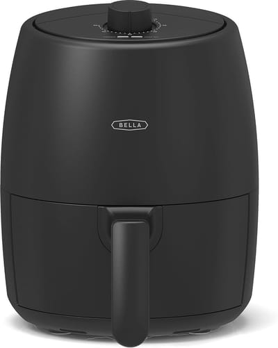 Heteluchtfriteuse-oven 2 liter 5-in-1 multikoker met afneembare antiaanbaklaag - vaatwasmachinebestendig - crisp-schaal en mand - 1200 watt verwarmingssysteem - matzwart