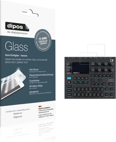 dipos – 2x Pantserfolie geschikt voor Elektron Digitone | 9H Screenprotector