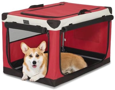 Opvouwbare Hondenbox voor Auto en Thuis - Verstelbare Hoes, Transportbox voor Middelgrote Honden - Eenvoudig te Transporteren