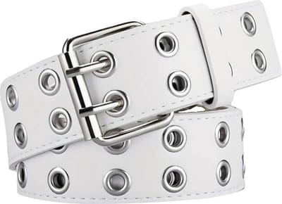 Stud Riem - Wit | Riemmaat 90 cm | Kunstleer | Fashion Favorite