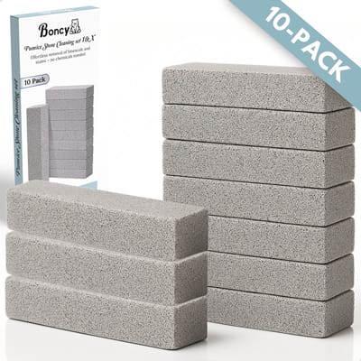 Boncy® Puimsteen voor wc - 10 Stuks WC-borstel Set - Schoonmaak Toilet - Poetssteen - Cleaningblock Cleaning block - Urinesteen verwijderaar voor urinoir