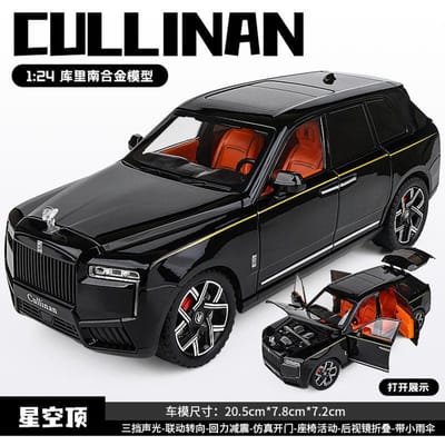 1:24 Rolls Royce Cullinan Full Size Ultra Luxe SUV Legering Model Metaal Diecast Auto Huis Trendy Sieraden Collectie Hobby Cadeaus