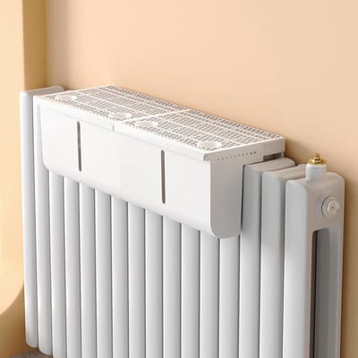 Radiator Luchtbevochtiger - Waterverdamper Verwarmingspaneel - Droge Lucht Bestrijden - Honingraatfilter Verbetert Bevochtiging - 5.6L - Transparant