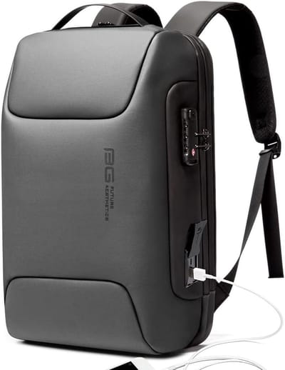 Uniseks laptop rugzak met USB-oplaadpoort en anti-diefstal functie