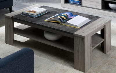 Belfurn - Salontafel Tomas 130 x 67 cm in grijze eik