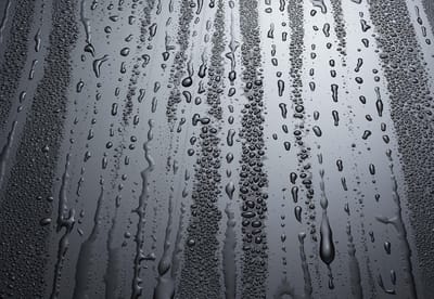 Fotobehang Abstract Water Drops | XL - 208cm x 146cm | 130g/m2 Vlies