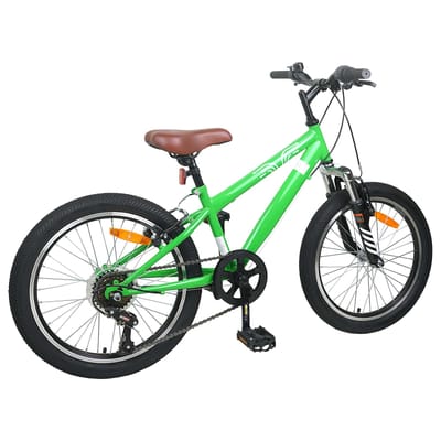 vidaXL - Mountainbike - 20 - Inch - 6-Snelheid - voor - 5-8 - jaar - oud - Groen