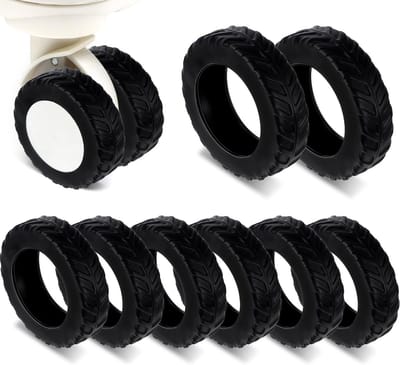 8 Pack Kofferwielhoezen, Beschermers voor 2-2.4 Inch Wielen, Reisaccessoires voor Handbagage, Antislip, Duurzaam Silicoon, Vervangende Onderdelen