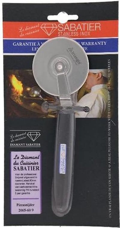 Diamant Sabatier keukenhulpjes Pizzasnijder RVS