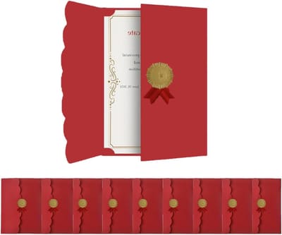 10 Stuks A4 Certificaathoezen voor Diploma's - Professionele Documentbescherming met Tri-Fold Ontwerp en Hot Stamping voor Afstudeerceremonies en Awards