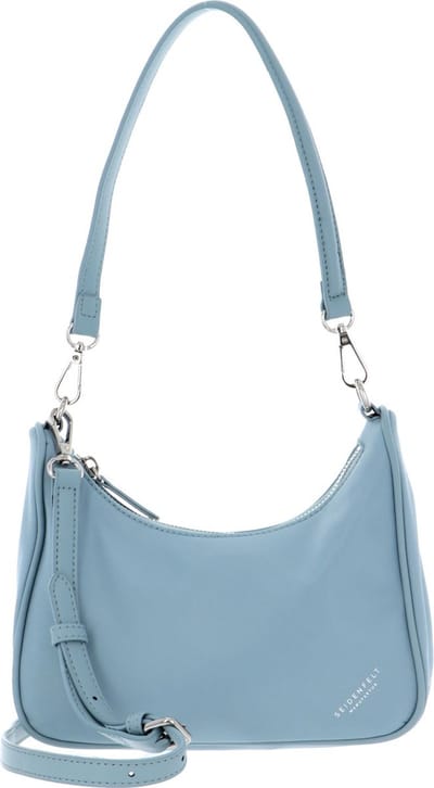 SEIDENFELT MANUFAKTUR Schoudertas Handtas Posio Crossbody Bag Powder Blue Blauw