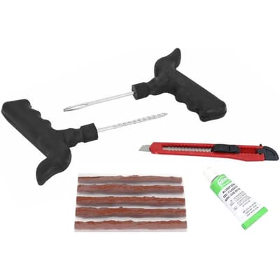 Bandenreparatieset voor tubeless banden met gevulkaniseerde vlechten P2R