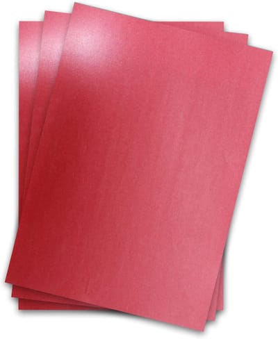 Metallic Papier - Knutselpapier Glanzend - Uitnodigingen Bruiloften - Hoge Metallic Coating - DIN A4 200 Stuks - Donkerrood