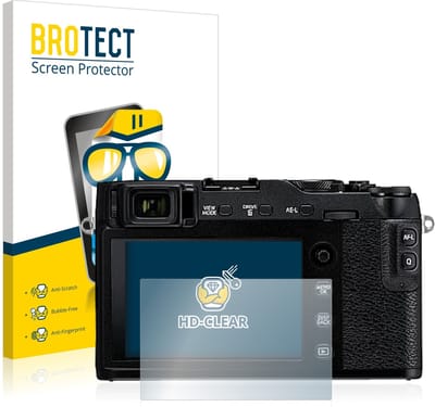 BROTECT - Screenprotector voor Fujifilm X-E3 - Folie Beschermfolie transparant 2 Stuks
