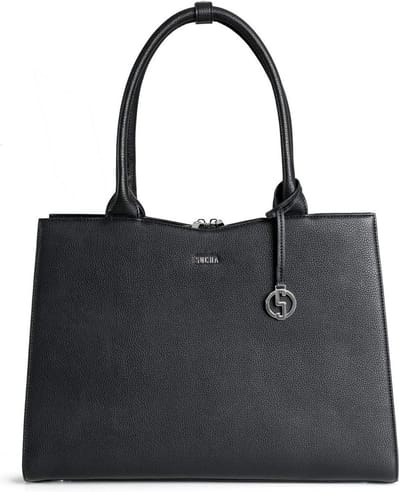 Laptoptas Vrouwen - Zakelijke Tas - Professioneel Gebruik - Extra Licht Synthetisch - 15.6 inch - Zwart
