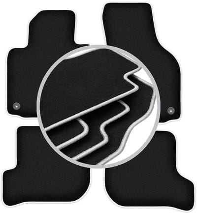 CARLUX-SILVER automatten voor: Volkswagen Golf VI hatchback, variant, stationwagen (2009-2013)