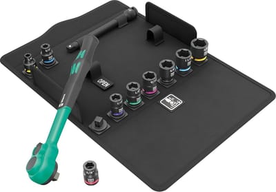 Dopsleutel ratelset - Ratelset - Kluswerkzaamheden - Comfortabele handgreep - 11-delig - Zwart