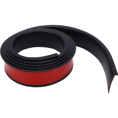 Garniture d'aile de roue de voiture Motif Carbone PVC Anti-rayures Sourcil de roue de voiture Bande Anti-collision black