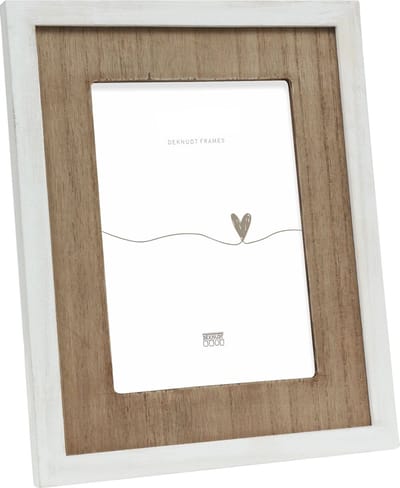 Deknudt Frames fotolijst S67TW1 - wit - houten passe-partout - 10x15