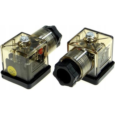Bobine de vanne solénoïde 12-24V CC Prise électrique