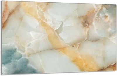 TMK ArtDeko Marmur - Glazen Beschermplaat - 80x52 cm - Diverse Toepassingen - UV-Print