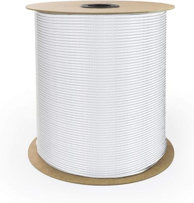 Gevlochten Touw - Kunststof Koord - Buiten Gebruik - UV-Bestendig Drijvend - 4 mm 100 m - Wit