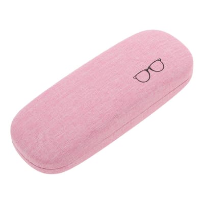 Dailygoods- Brillenkoker Harde Case - Draagbare Zonnebrillenkoker - Uniseks - Roze - 6,3x2,4x1,5 cm - Duurzaam en Elegant - Etui