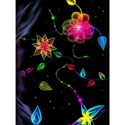 Volledige Diamond schilderij gekleurde bloem bubbels Cross Stitch DIY Diamond mozaïek foto van strass 20X30CM