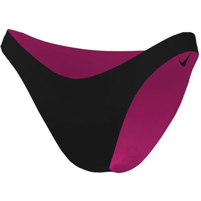 Nike Dames/Dames Kleurblok Omkeerbaar Hoog Been Bikinibroekje (Zwart/roze)
