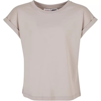 Urban Classics - Organic Extended Shoulder Kinder Tshirt - Kids 110/116 - Grijs