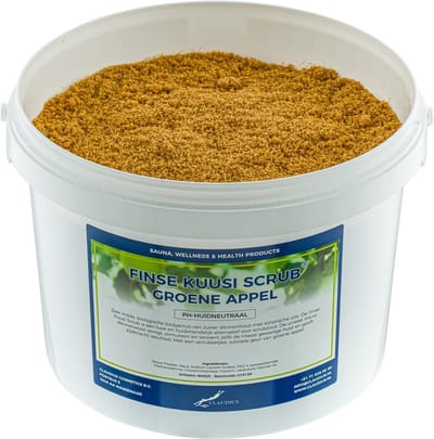 Kuusi Scrub Groene Appel 1 liter - Hydraterende Lichaamsscrub