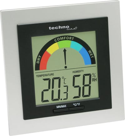 Weerstation met temperatuur, luchtvochtigheid en luchtkwaliteit