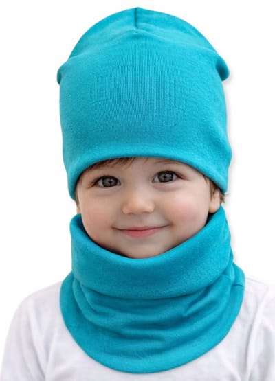 Dartomik - Babyset Muts en Halswarmer - Maat 34/38 - Katoen en Lycra