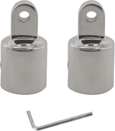 316 RVS Oog Eind Top Caps voor Boot - Stevige Bevestigingshardware voor Dekmontage (Set van 2) - Duurzaam, Weerbestendig en Corrosiebestendig