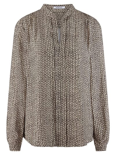 Blouse lange mouwen Van Peter Hahn beige