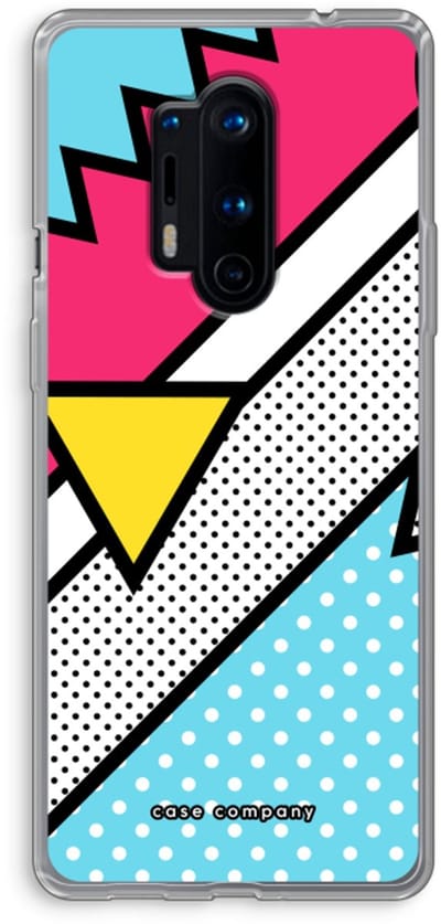 Case Company® - Hoesje geschikt voor OnePlus 8 Pro hoesje - Pop Art #3 - Soft Cover Telefoonhoesje - Bescherming aan alle Kanten en Schermrand
