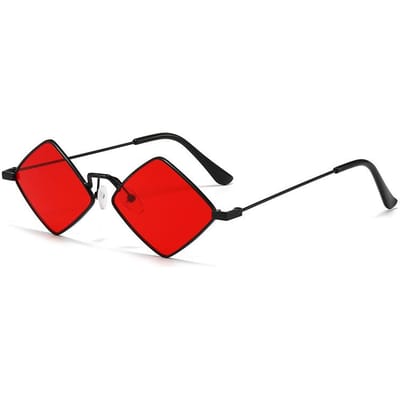 Nouveaux Lunettes de Soleil Forme Diamant Tendance Hip-Hop Lunettes de Soleil Femmes Mode Street Photography Protection UV 1PC