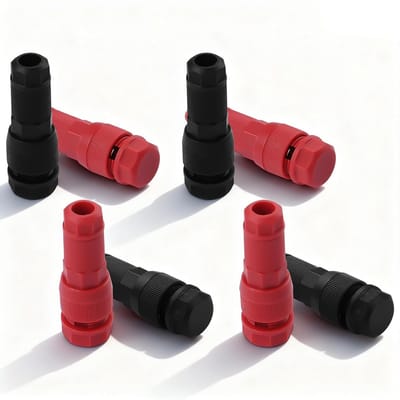 8-delige Waterdichte Verbinding voor Laagspanning Kabels, Adapter voor 12-20 AWG Verlichting, Snelkoppeling voor Buitenverlichting en Stroomkabels