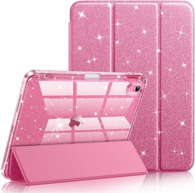 Sounix Tablet hoes geschikt voor Apple iPad 11 (2025) A16 / Apple iPad 10.9 (2022) - Hoesje met Pencil Houder Uitsparing - Roze
