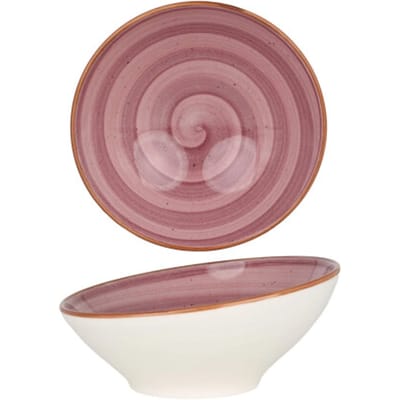 Bonna Serveerschaal - Aura Blackberry - Porselein - 16 cm (350cc) - set van 2