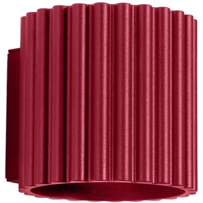 Sollux Lighting Wandlamp Aura - G9 - Bourgondië - aluminium - 10x12x10cm