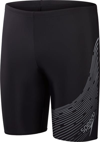 Speedo Medley Logo Jammer Heren Sportzwembroek - Zwart/Grijs