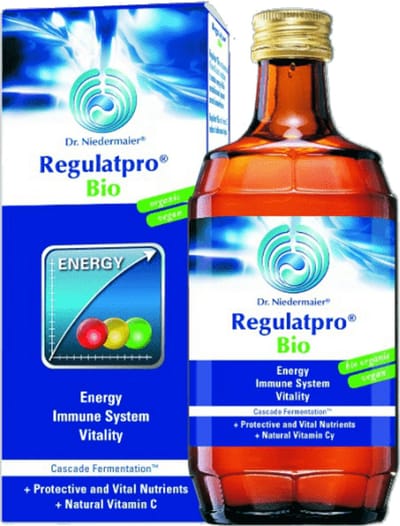 Regulat pro 350 ml - ATP - Regulat Pro bio Melkzuur drank met natuurlijke ingrediënten voor energie, weerstand en vitaliteit. Direct meer enzymen en energie voor de cellen. Verhoogt ATP (adenosine trifosfaat) met 188%.
