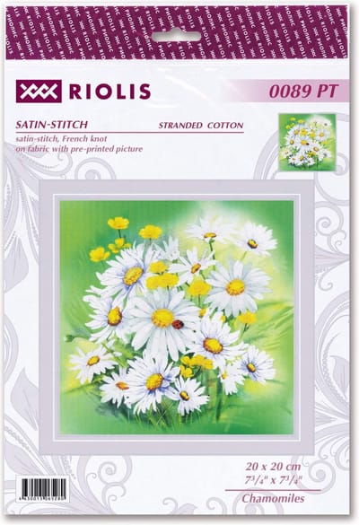 Borduurpakket Kamillebloemen