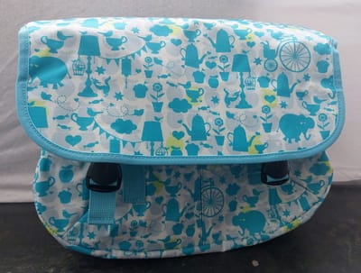 Enkele fietstas voor kinderen afneembaar Blauw groot - model Ise