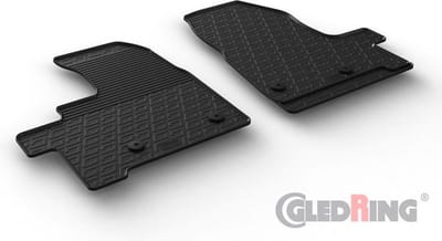 Gledring Rubbermatten passend voor Ford Transit Custom Furgon/Kombi Furgon/Kombi 2018- (Automaat) (G profiel 2-delig + montageclips)
