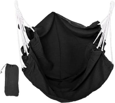 Hangmat Schommelstoel - Hangstoel Buiten - Ontspannen in de tuin - Zacht en huidvriendelijk - 30L x 12B cm - Grijs