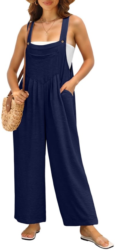 Dailygoods- Tuinbroek Dames - Zomer Overall - Casual Kleding - Verstelbare Bandjes - Ademend Materiaal - Zijzakken - Jumpsuit